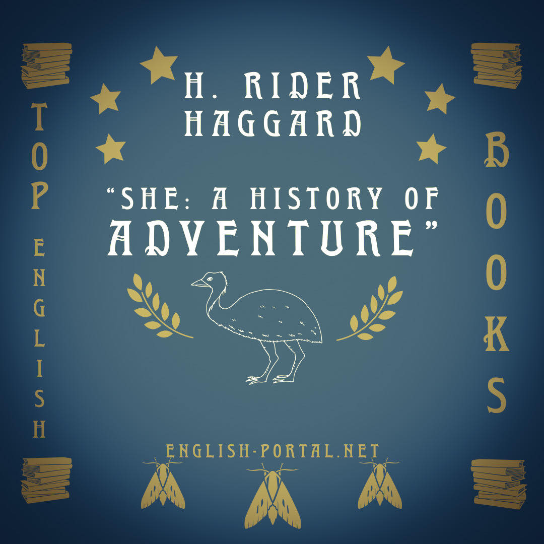 Learn English with English book bestseller “She: A History of Adventure”